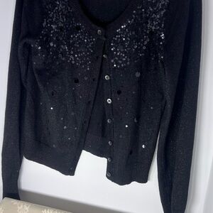 Justice Black Sparkle Sweater